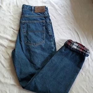 Women's guide gear flannel lined jeans size 6